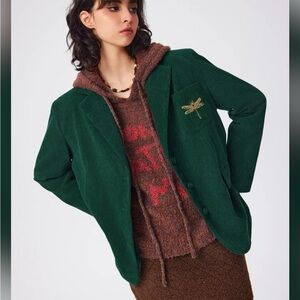 Cider Green Corduroy Women's Jacket
